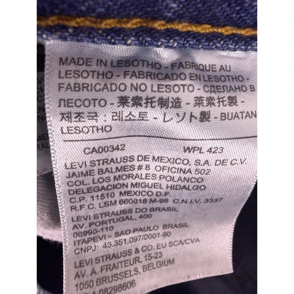 Levis Mens 550 Jeans 36x30 Blue Relaxed Fit Cool Paint Stains Medium Wash‎